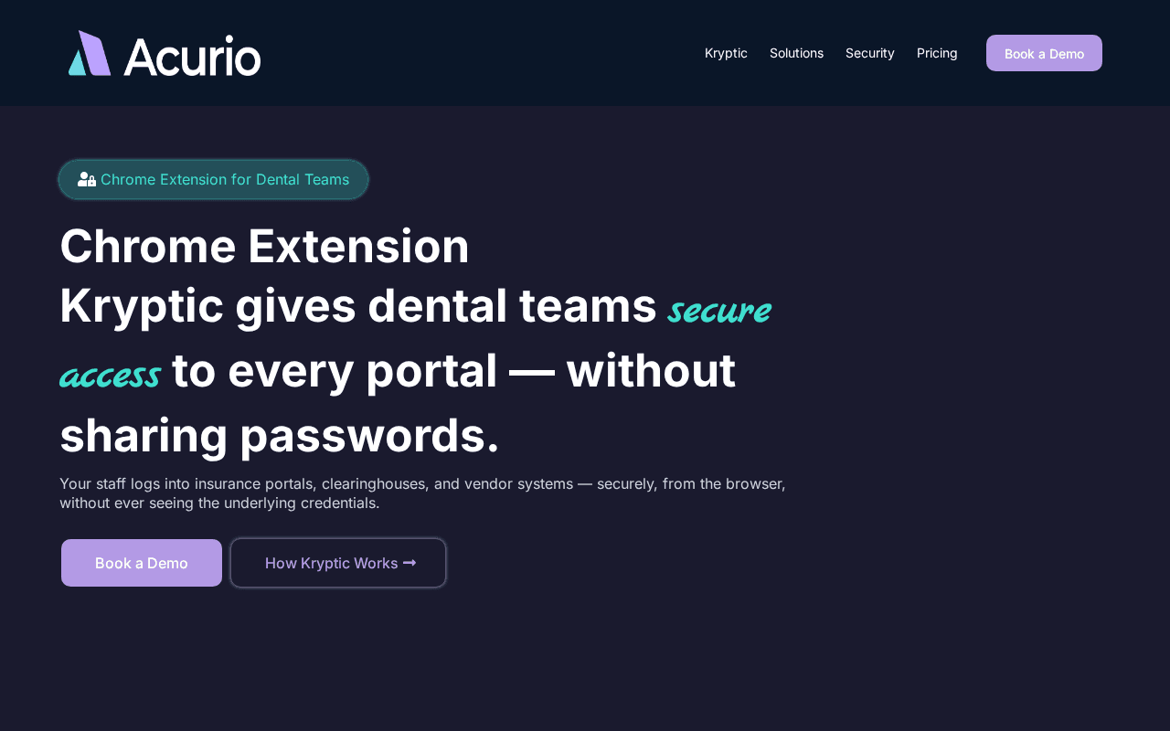 Screenshot of acurio.ai