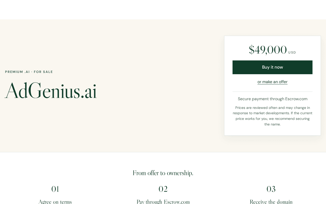 Screenshot of adgenius.ai