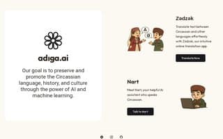 Screenshot of adiga.ai