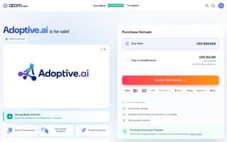 Screenshot of adoptive.ai