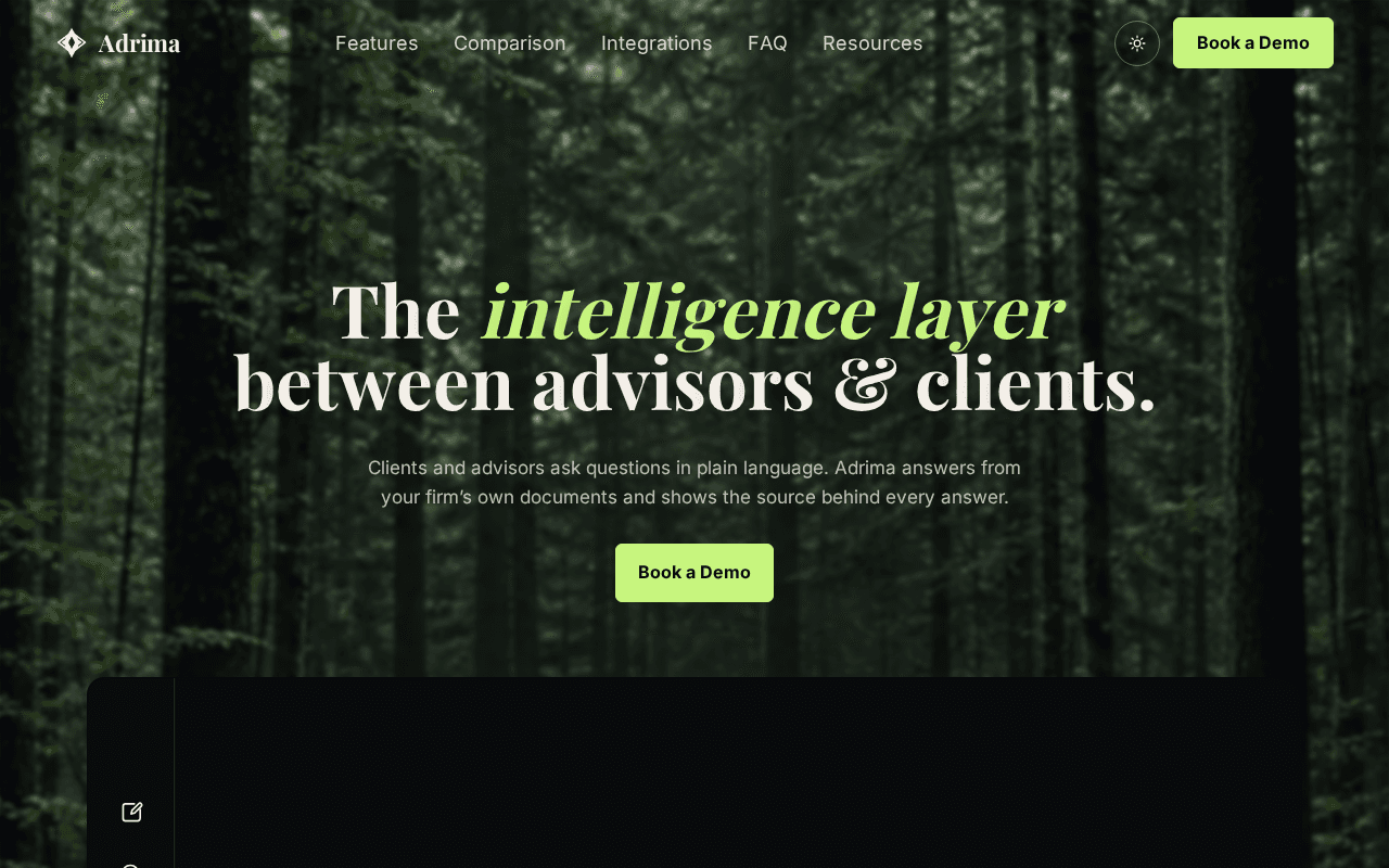 Screenshot of adrima.ai