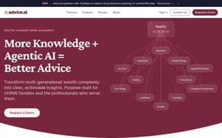 Screenshot of advice.ai