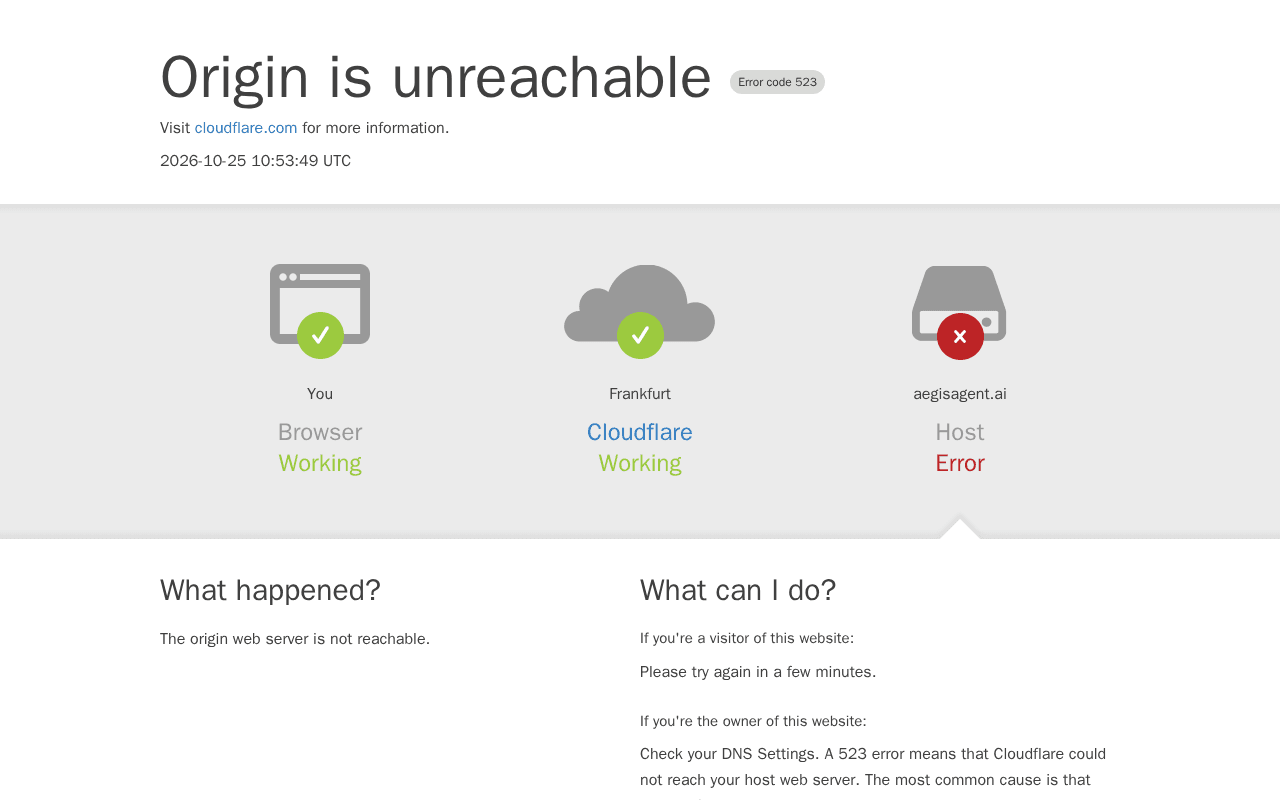 Screenshot of aegisagent.ai