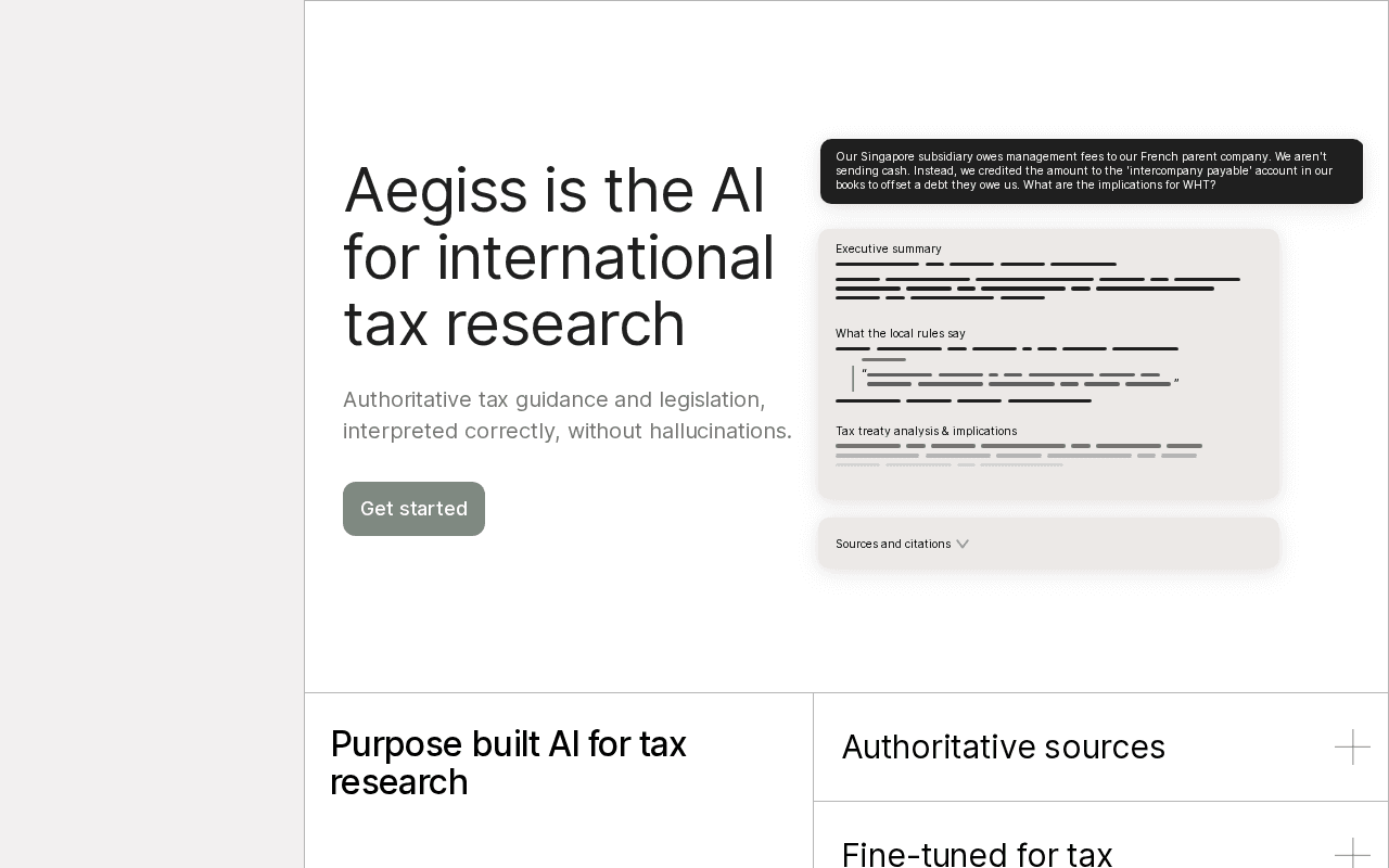 Screenshot of aegiss.ai