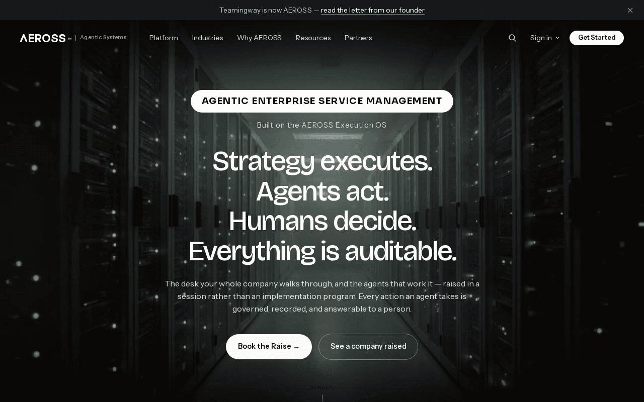 Screenshot of aeross.ai