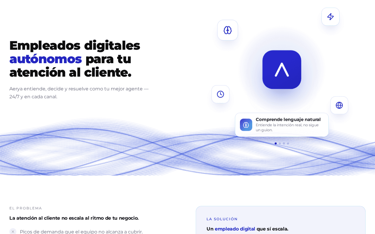 Screenshot of aerya.ai