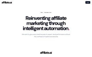 Screenshot of affiliate.ai
