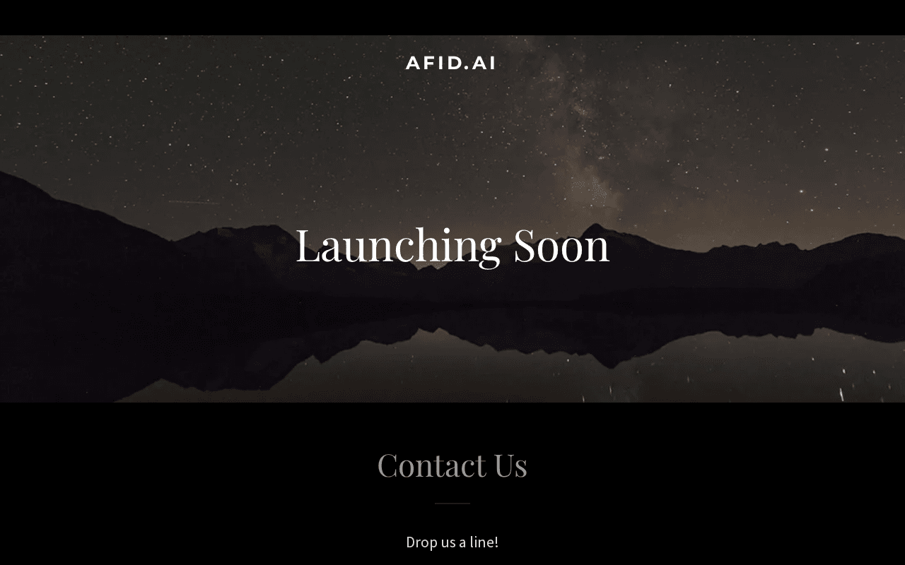Screenshot of afid.ai