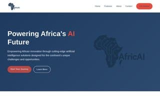 Screenshot of africai.ai