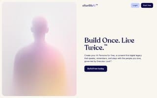 Screenshot of afterlife.ai