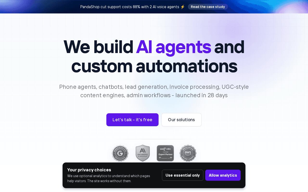 Screenshot of agensy.ai