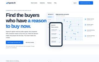 Screenshot of agesta.ai