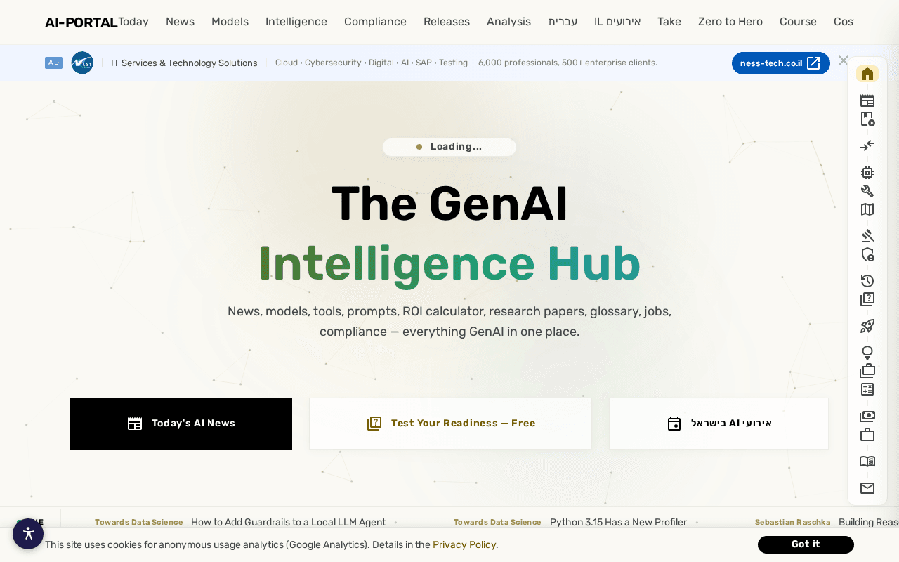 Screenshot of ai-portal.ai