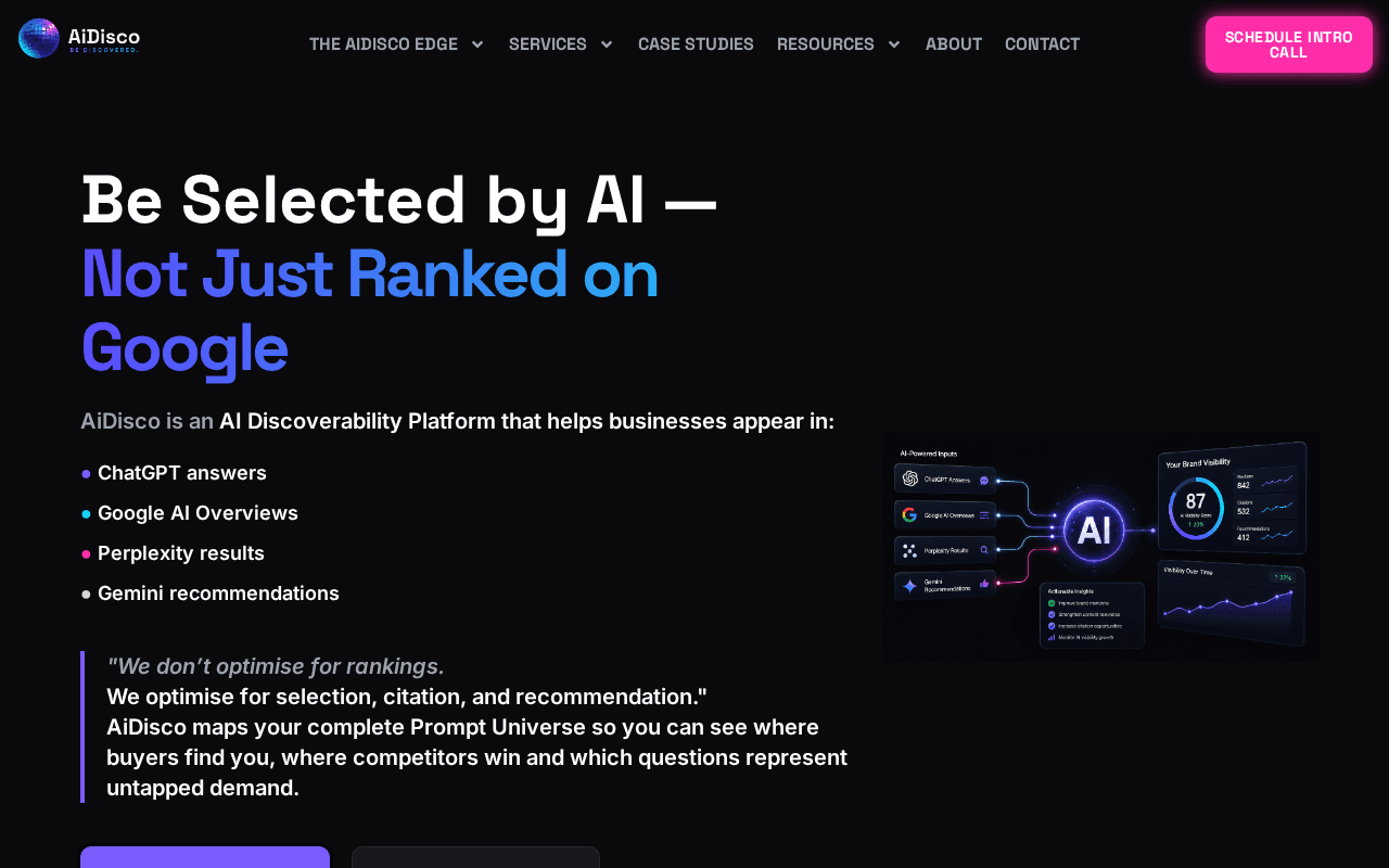 Screenshot of aidisco.ai