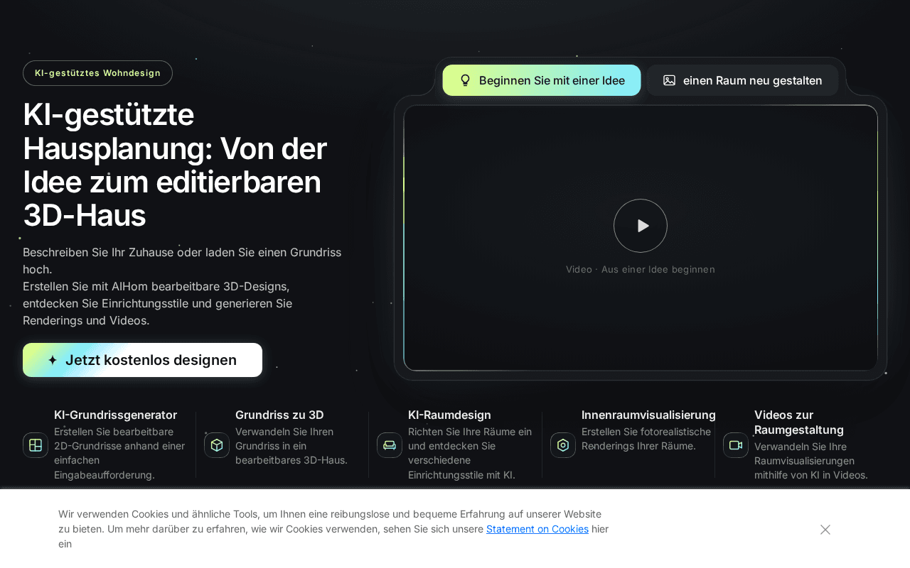 Screenshot of aihom.ai