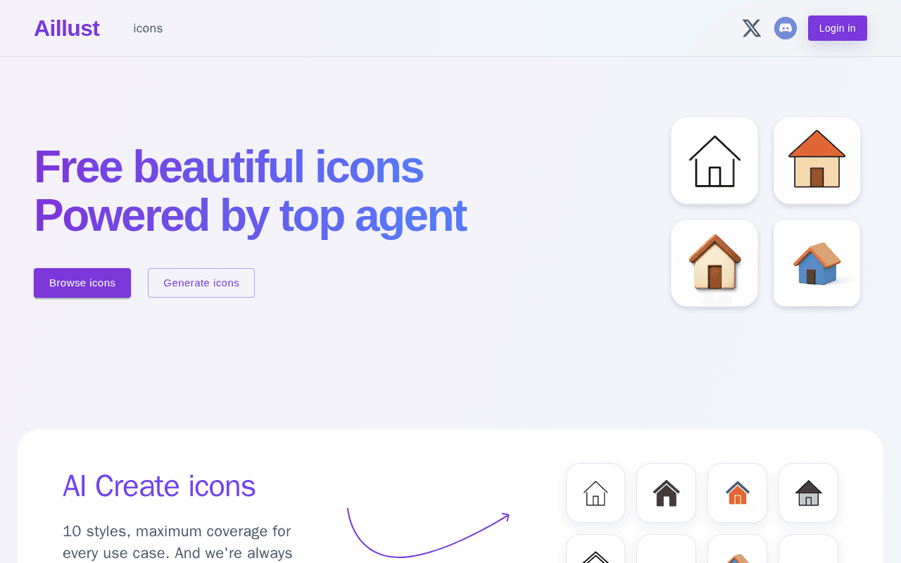 Screenshot of aillust.ai