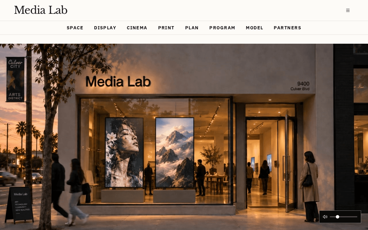 Screenshot of aimedialab.ai