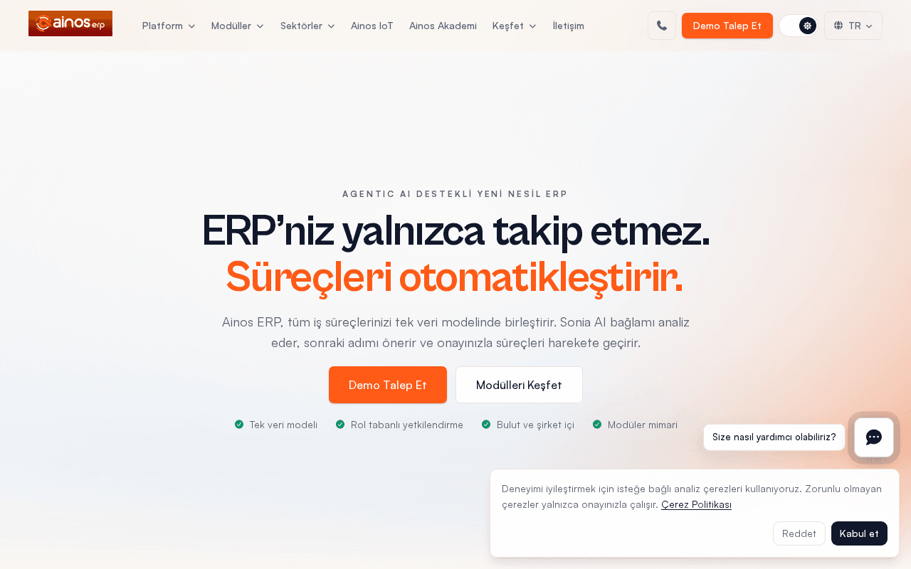 Screenshot of ainoserp.ai