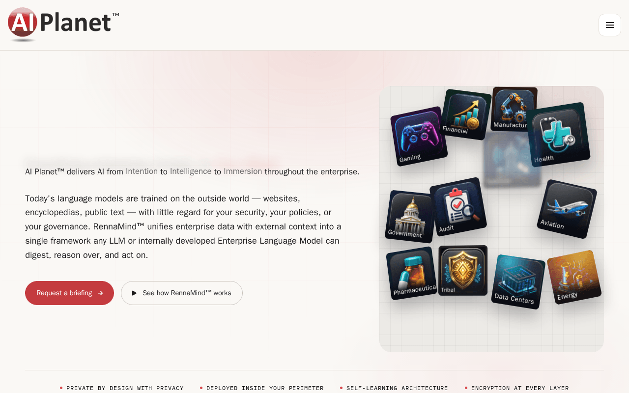 Screenshot of aiplanet.ai