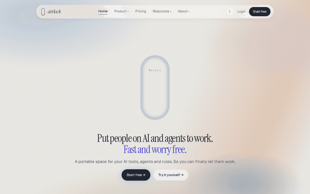 Screenshot of air-lock.ai