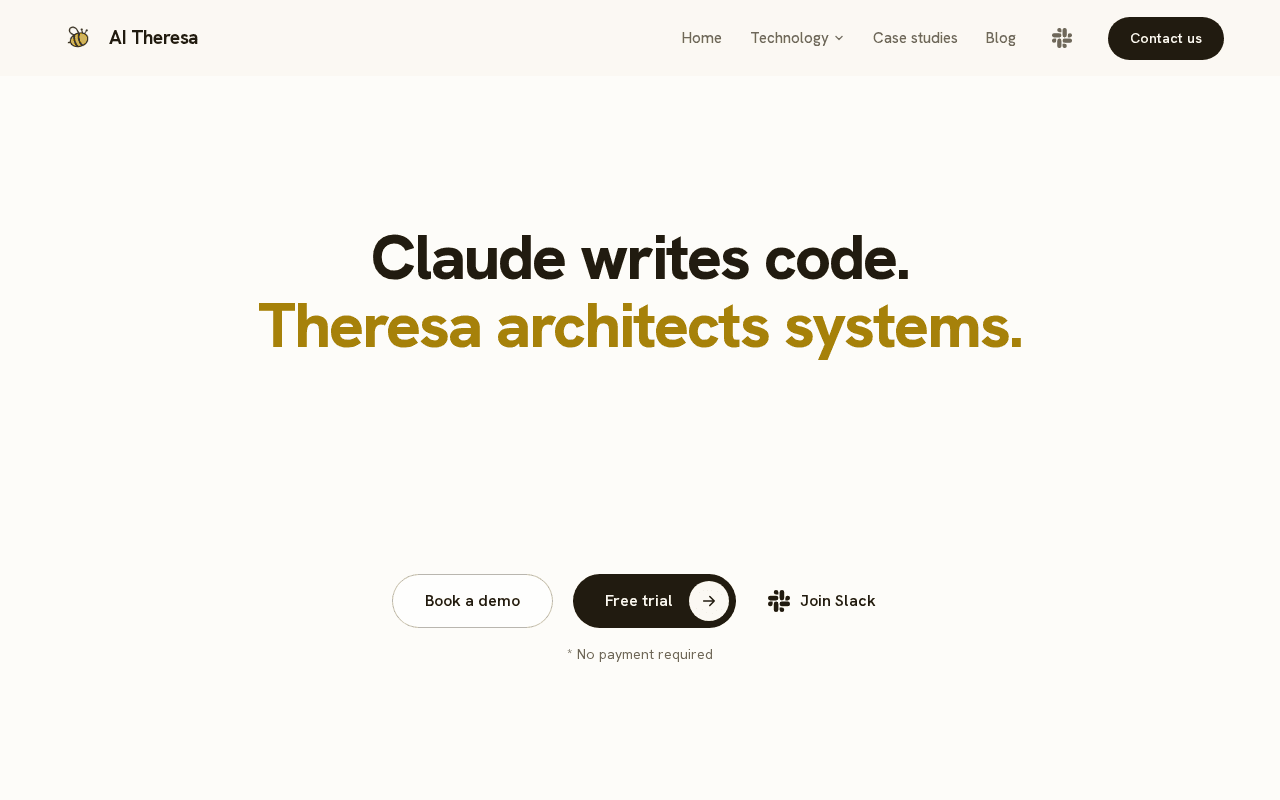 Screenshot of aitheresa.ai