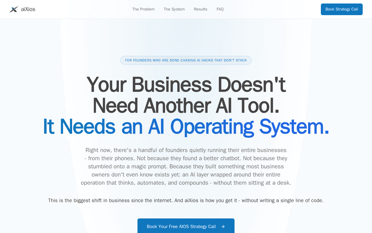 Screenshot of aixios.ai