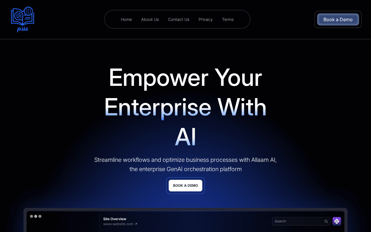 Screenshot of allaam.ai