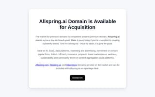 Screenshot of allspring.ai
