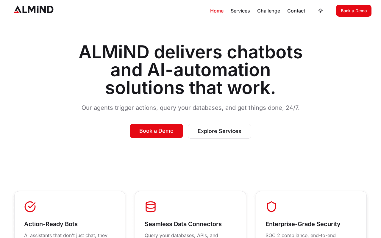 Screenshot of almind.ai