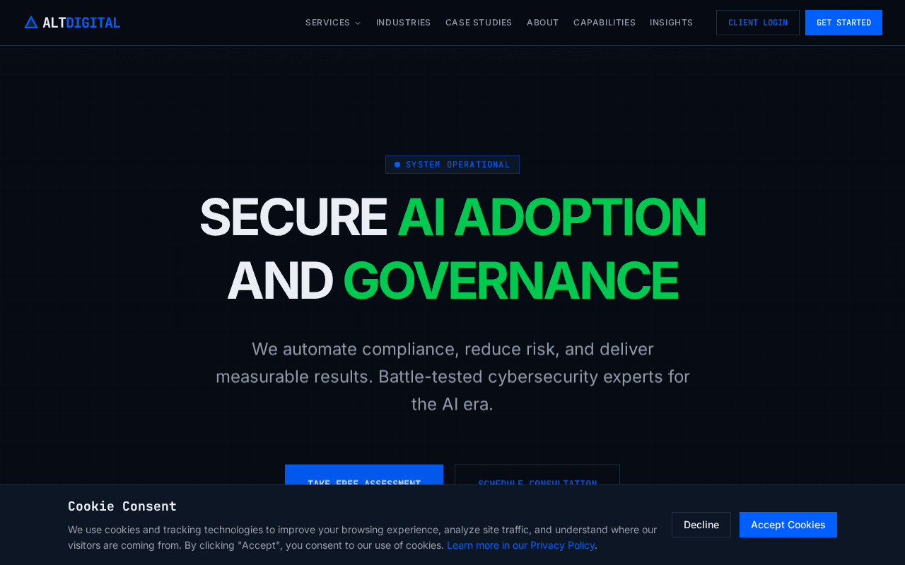 Screenshot of altdigital.ai