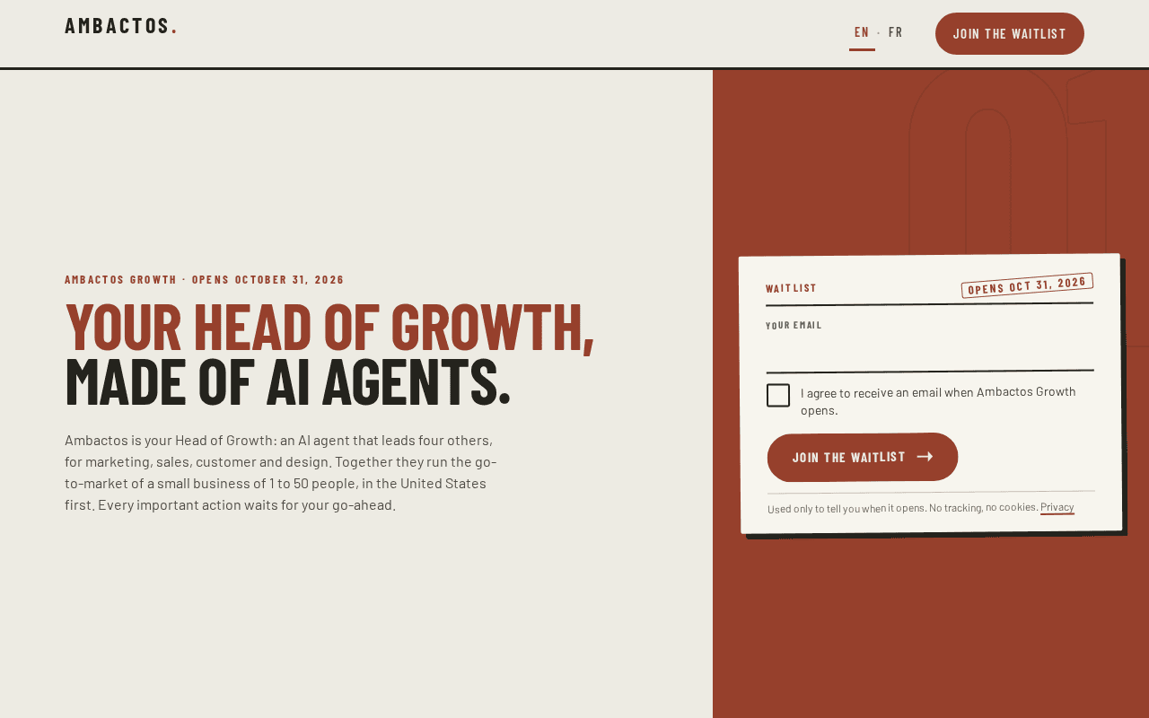 Screenshot of ambactos.ai