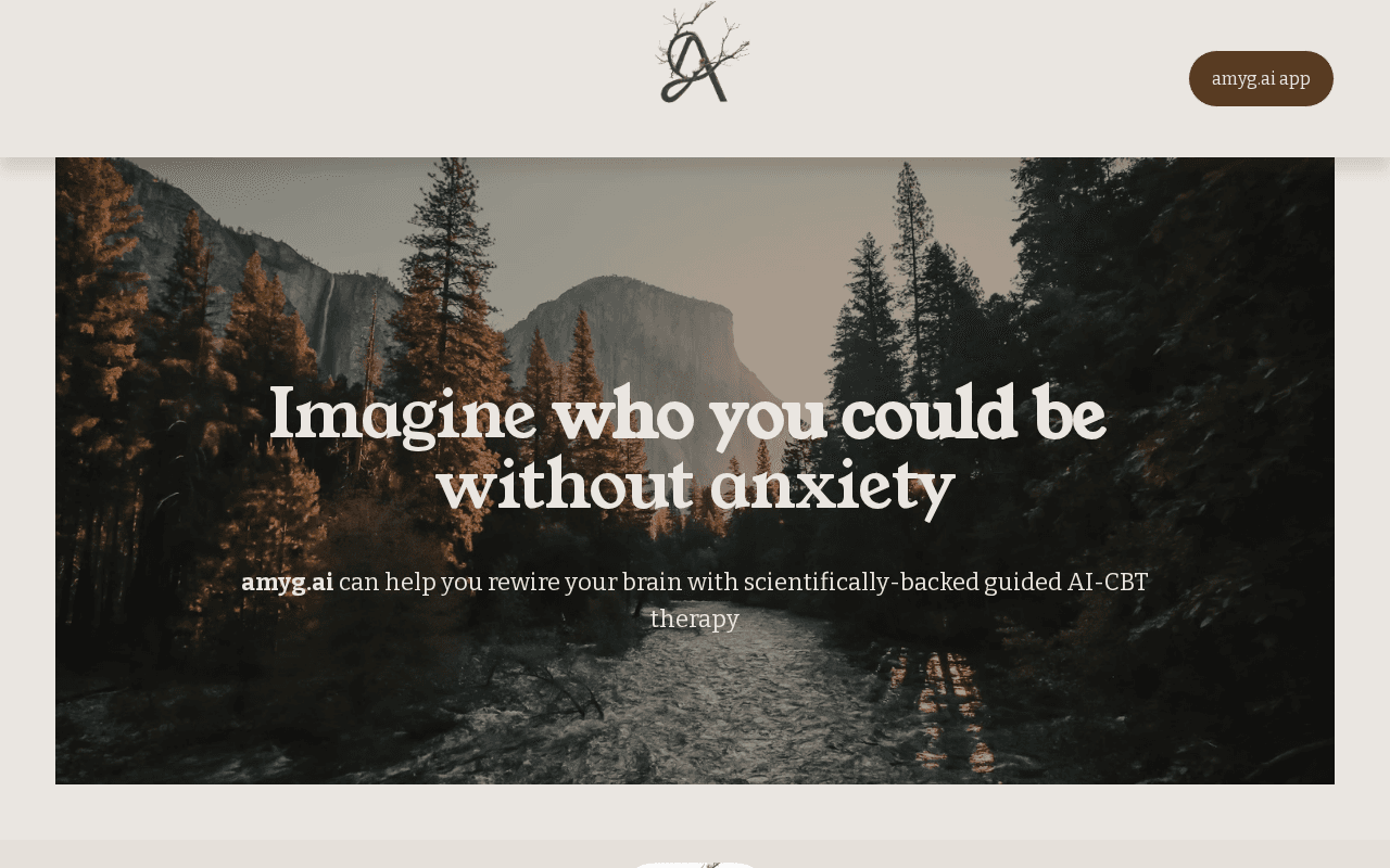 Screenshot of amyg.ai