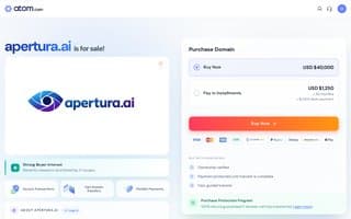 Screenshot of apertura.ai