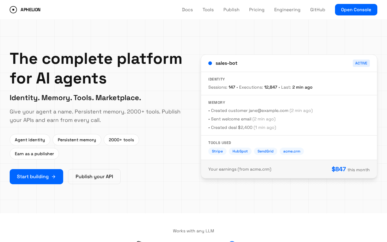Screenshot of aphl.ai