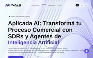 Screenshot of aplicada.ai