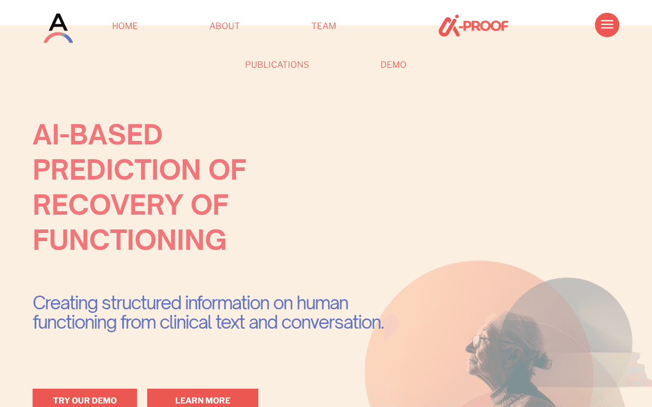 Screenshot of aproof.ai