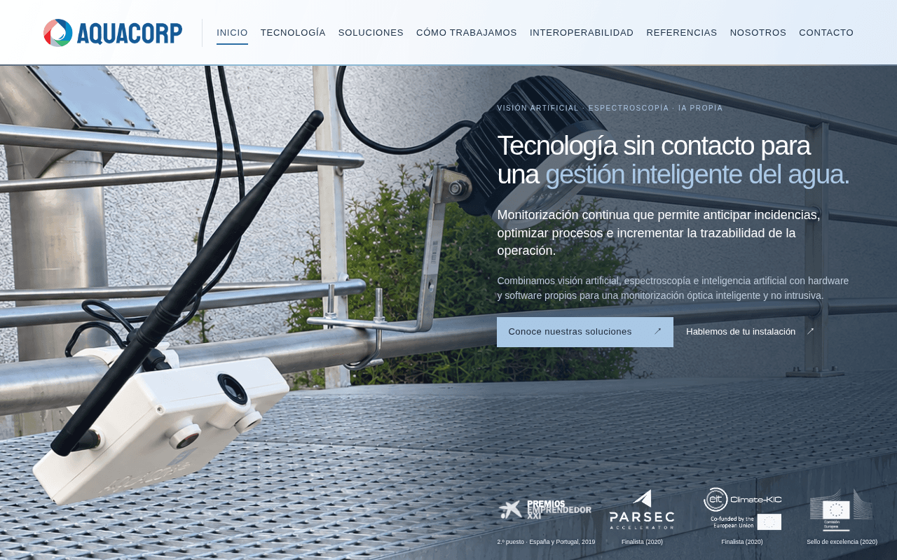 Screenshot of aquacorp.ai