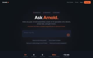 Screenshot of arnold.ai