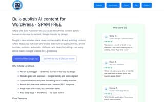 Screenshot of articla.ai