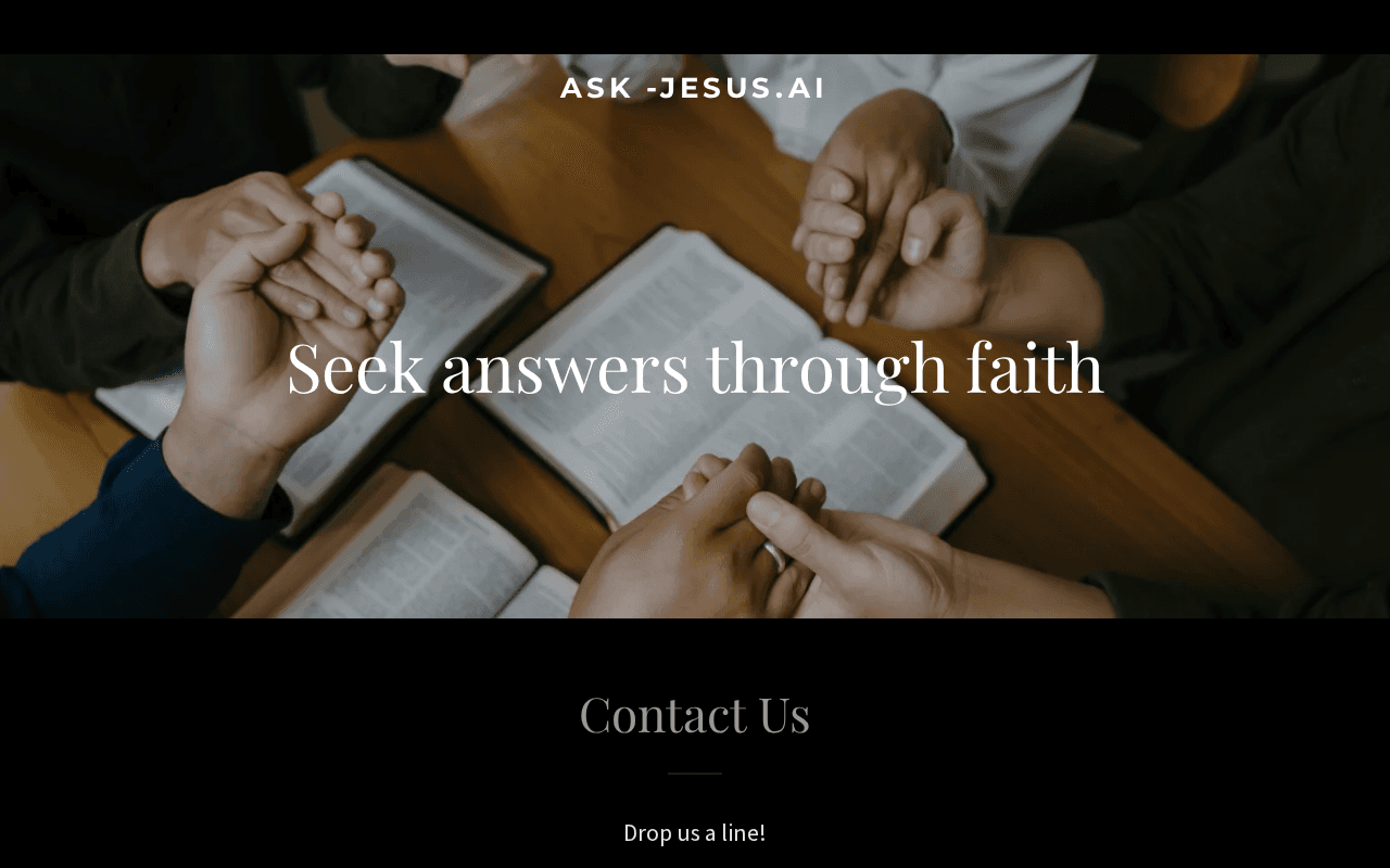 Screenshot of ask-jesus.ai