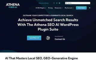 Screenshot of athenaseo.ai