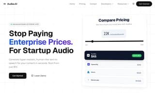 Screenshot of audixa.ai