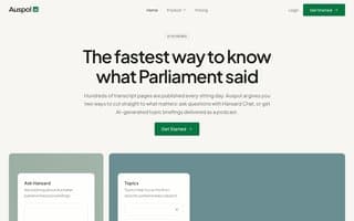 Screenshot of auspol.ai