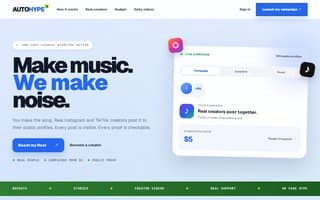 Screenshot of autohype.ai