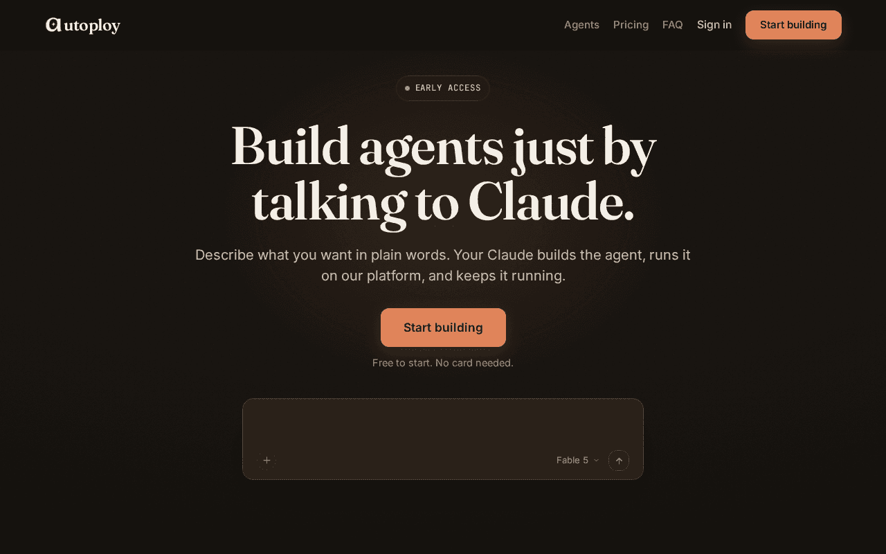 Screenshot of autoploy.ai