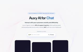 Screenshot of auxy.ai