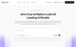 Screenshot of aymo.ai