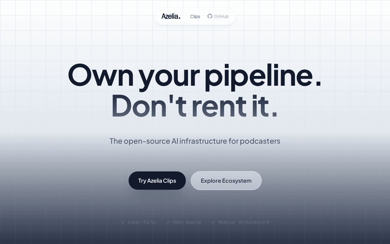 Screenshot of azelia.ai