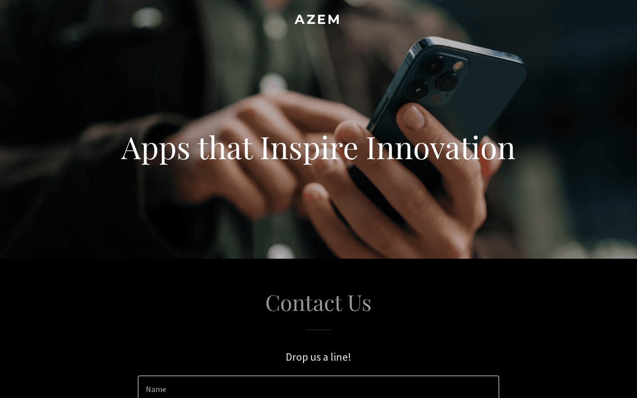 Screenshot of azemapp.ai