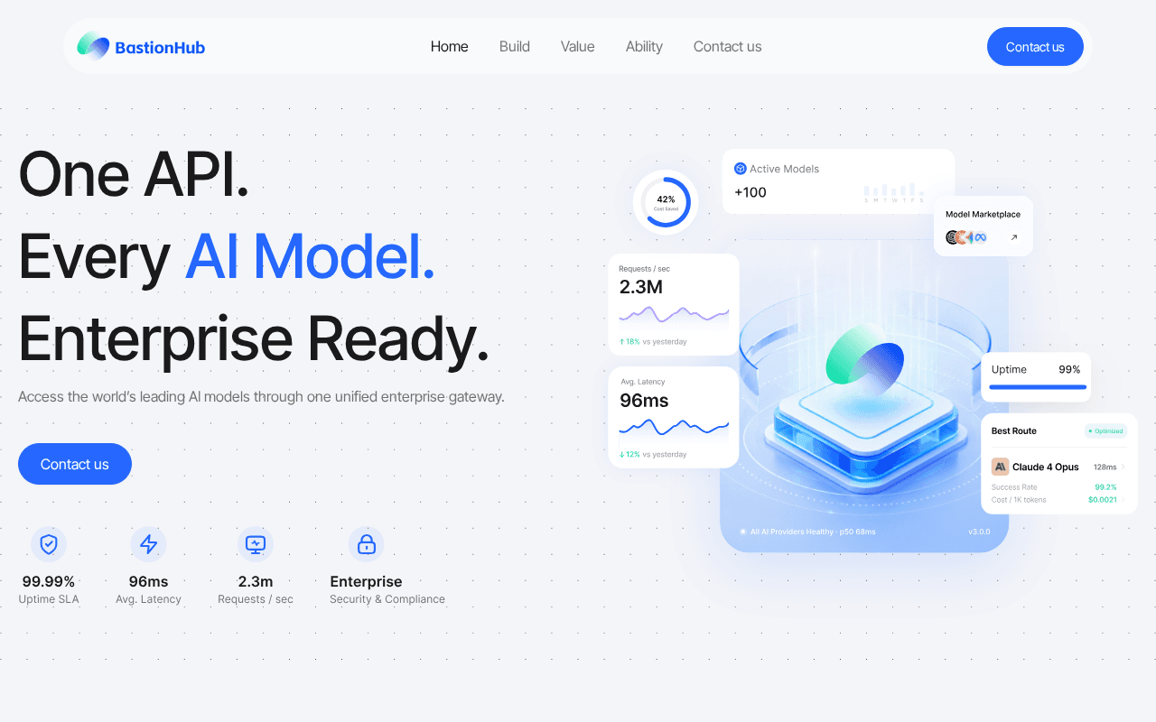 Screenshot of bastionhub.ai